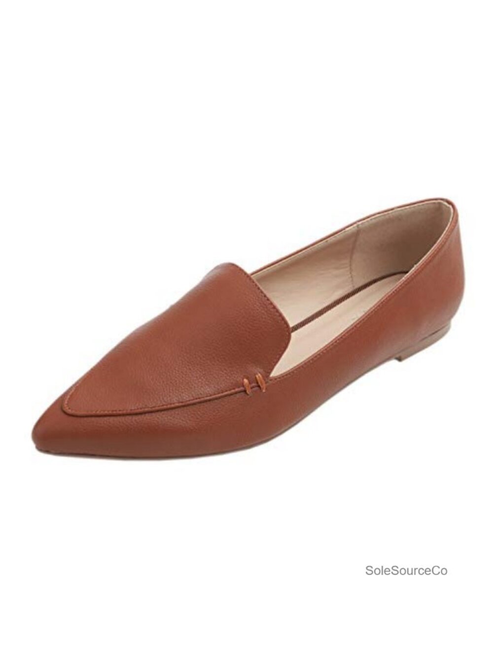 Pointed Toe Slip On Loafers Memory Foam Comfort Office Driving Shoes